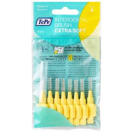 TePe Yellow Interdental Extra Soft Brushes 0.70mm - Pack Of 8