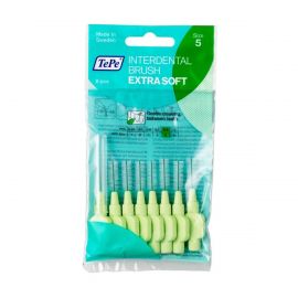 Tepe Interdental Brushes Green 0.80mm Extra Soft - Pack Of 8