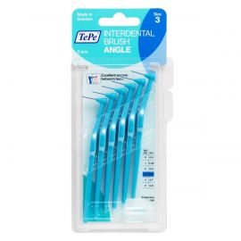 Tepe Angle Blue Interdental Brushes - Pack Of 6