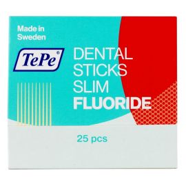 Tepe Dental Wood Stick Slim With Fluoride - Pack Of 25