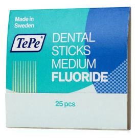 Tepe Dental Wood Stick Medium With Fluoride - Pack Of 25