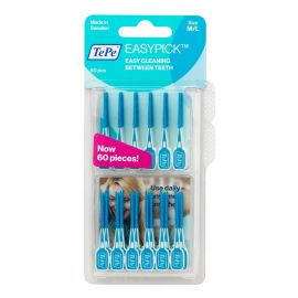 TePe EasyPick Blue Interdental Brushes  Size Medium/Large - Pack Of 60