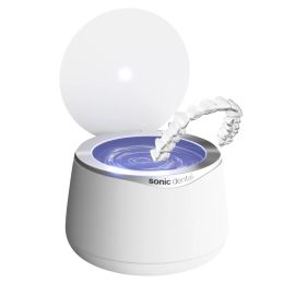 Sonic Dental Sonic Spa Pro with Steribrite Ultrasonic & UV-C Cleaner for Dental Appliances - White