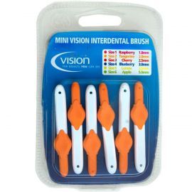 Mini Vision Tangerine Interdental Brushes 2.0mm - Pack Of 6
