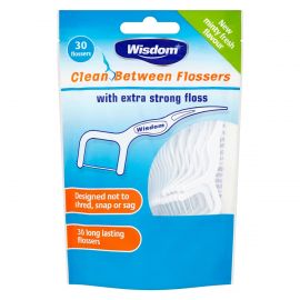 Wisdom P Shaped Clean Between Easy Slide Flossers - Pack Of 30