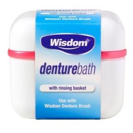 Wisdom Denture Bath With Rinsing Basket