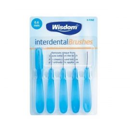 Wisdom Blue X-Fine Interdental Brushes 0.6mm - Pack Of 5