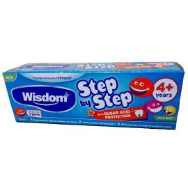 Wisdom Step by Step Fluoride Toothpaste 4+ Years 75ml