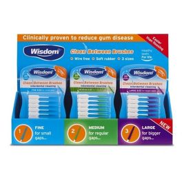 Wisdom CDU Clean Between Interdental Brushes 3 Sizes