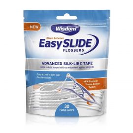 Wisdom Y Shape Clean Between Easy Slide Tensioning Flossers - Pack Of 30