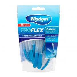 Wisdom Blue Pro Flex Interdental Brushes 0.60 mm - Pack Of 25